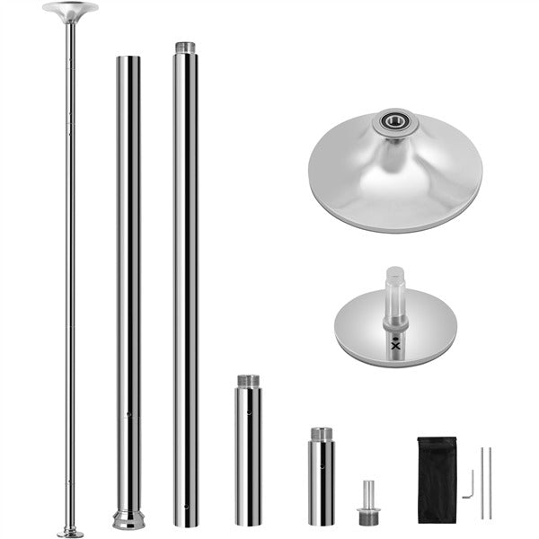 Yaheetech Portable 45mm Spinning Static Dancing Pole