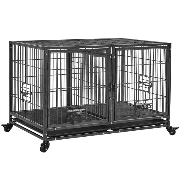 Yaheetech Stackable Dog Crate with Divider 43''