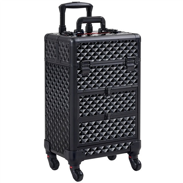 Yaheetech Rolling Makeup Train Case