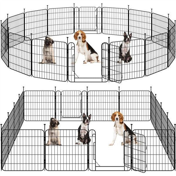 Yaheetech Expandable Dog Playpen, 16 Panel 24/32 inch