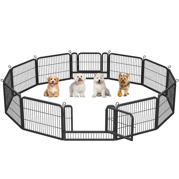 Yaheetech Wide Panel Dog Playpen, 12 Panels 24/32 inch