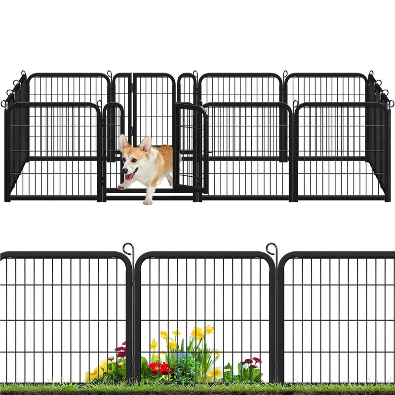 Yaheetech Dog Playpen Outdoor, 24 inch 16/12 Panels