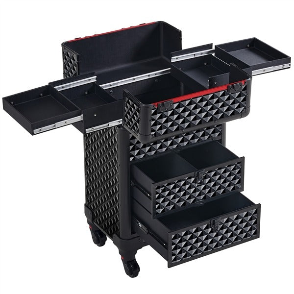 Yaheetech Rolling Makeup Train Case