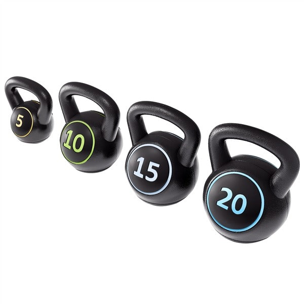 Yaheetech Kettlebell Sets 4 Piece Set 5lb, 10lb, 15lb, 20lb