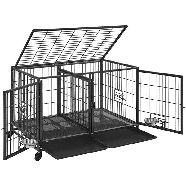 Yaheetech Stackable Dog Crate with Divider 43''