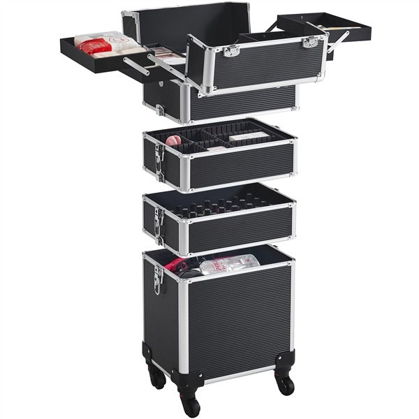 Yaheetech Professional Makeup Train Case 5 in 1