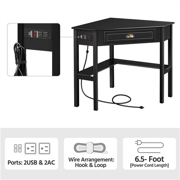 Yaheetech L Shaped Computer Corner Table