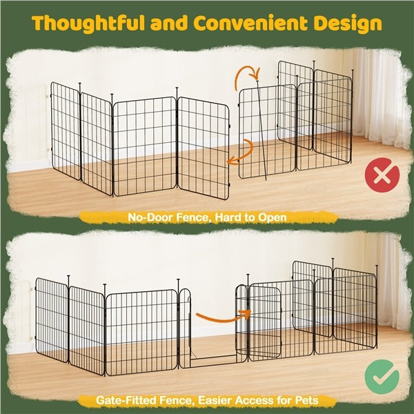 Yaheetech Expandable Dog Playpen, 16 Panel 24/32 inch