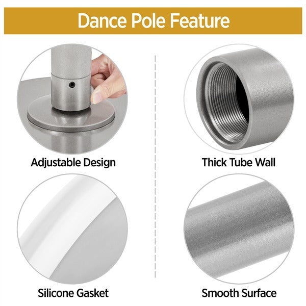 Yaheetech Portable Dancing Pole Height Adjustable 6.9ft-9ft