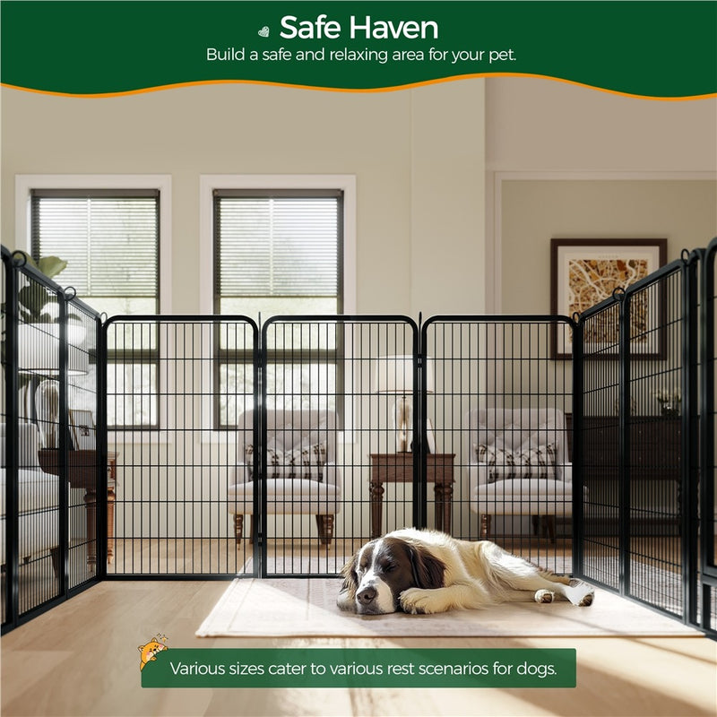 Yaheetech 47.5″ Tall 6/8 Panels Dog Playpen Outdoor