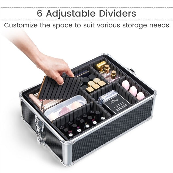 Yaheetech Professional Makeup Train Case 5 in 1