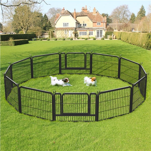 Yaheetech Wide Panel Dog Playpen, 12 Panels 24/32 inch