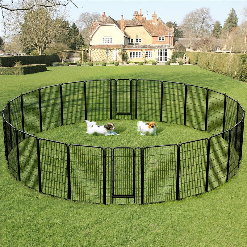 Yaheetech 47.5″ Tall 6/8 Panels Dog Playpen Outdoor
