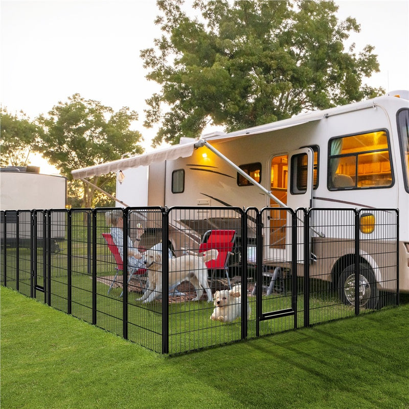 Yaheetech 47.5″ Tall 6/8 Panels Dog Playpen Outdoor