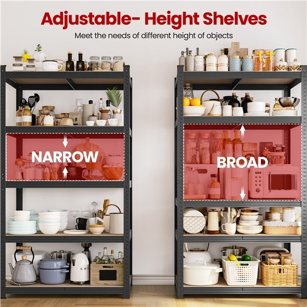 Yaheetech Storage Shelves, 5 Tier (35.5 W x 16 D x 71 H Inches)