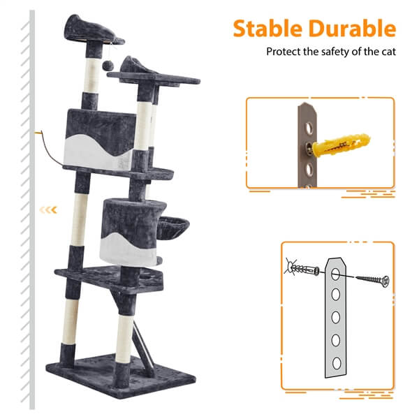 Yaheetech Multi-Level Cat Trees Cat Towers 79in — yaheetech.shop