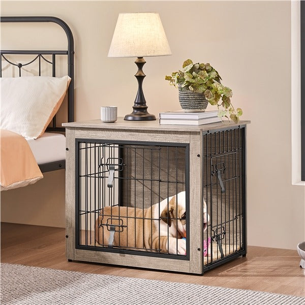 Yaheetech 27.5''/38'' Dog Crate Furniture with Cushion