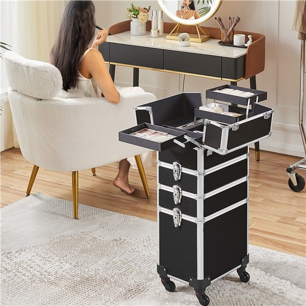 Yaheetech Professional Makeup Train Case 5 in 1