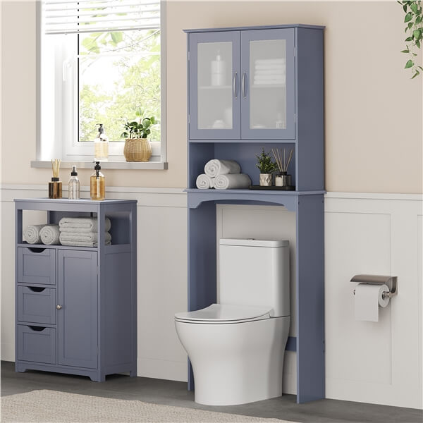 Yaheetech Modern Over The Toilet Storage Cabinet
