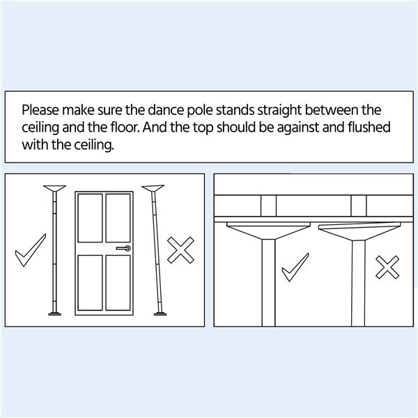 Yaheetech Portable 45mm Spinning Static Dancing Pole