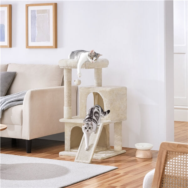 57.5'' Height Cat Tree Condo Kitten Tree Tower