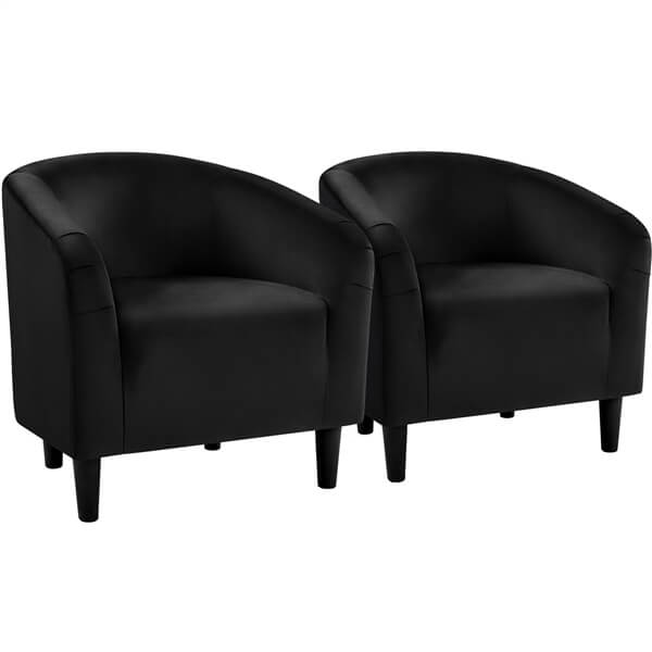 Set of 2 Velvet Club Chair