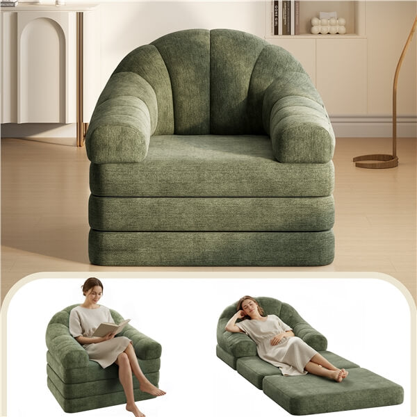 Yaheetech 2-in-1 Folding Sofa Bed