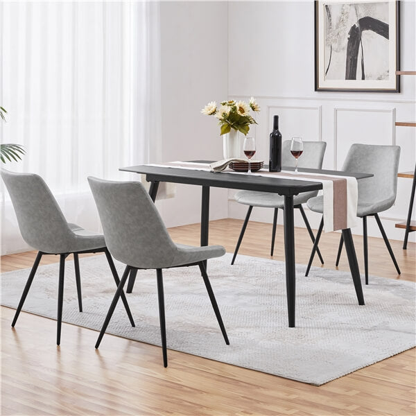 Yaheetech Dining Chairs Set of 2 Modern Upholstered Dining Room Chairs