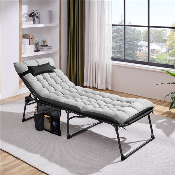 Yaheetech 5 Position Folding Tanning Chair