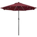 10 ft round offset umbrella