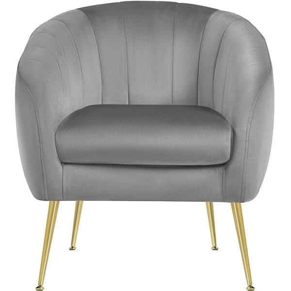 Yaheetech Velvet Accent Chair