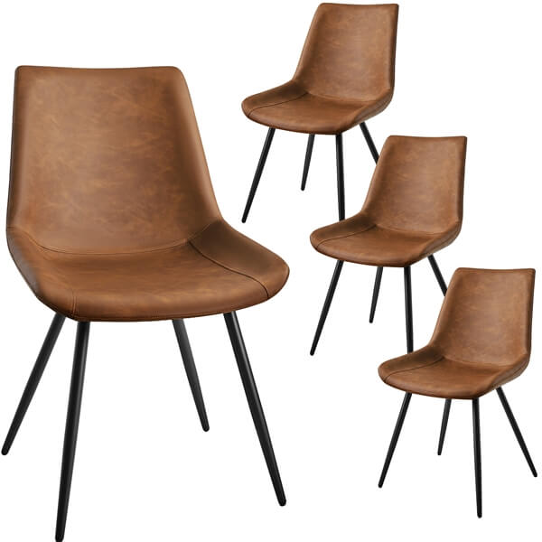 Yaheetech Dining Chairs Set of 2 Modern Upholstered Dining Room Chairs