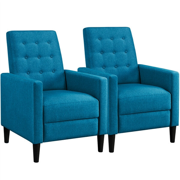 Yaheetech Fabric Recliner Chair Mid-Century Modern Recliner