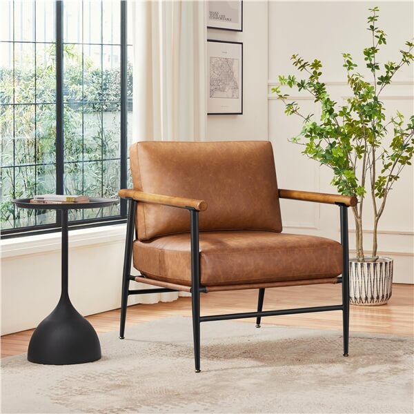 Yaheetech PU Leather Living Room Chair