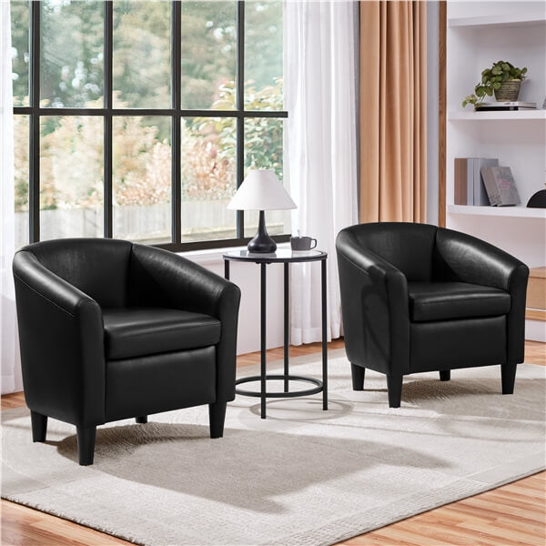 Yaheetech Upholstered Barrel Chair
