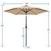 10 ft cantilever umbrella with solar lights