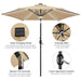 solar led cantilever umbrella