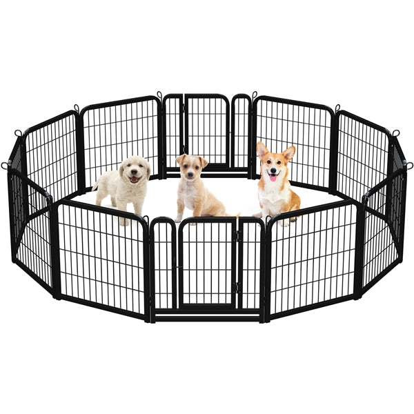 Yaheetech Dog Playpen Outdoor, 24 inch 16/12 Panels