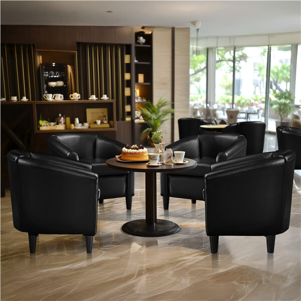 Yaheetech Upholstered Barrel Chair