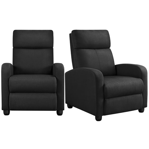 Yaheetech Modern Fabric Recliner Chair