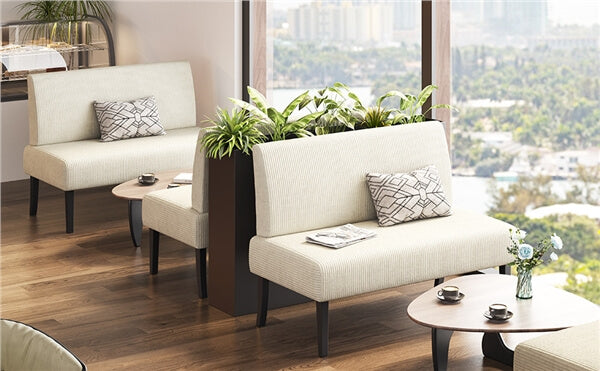 Yaheetech Corduroy Loveseat Small Couch