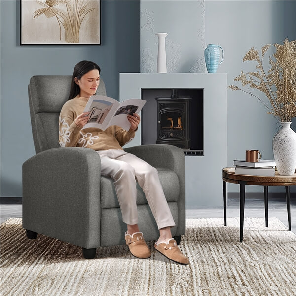 Yaheetech Modern Fabric Recliner Chair