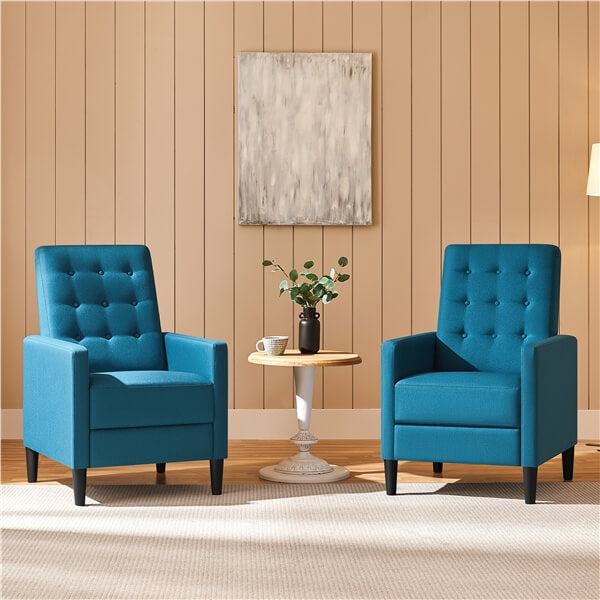 Yaheetech Fabric Recliner Chair Mid-Century Modern Recliner