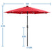 outdoor solar light umbrella