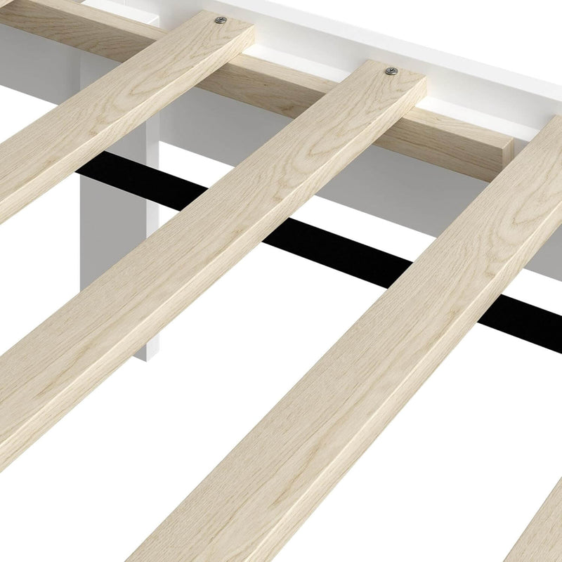 Yaheetech  Queen Farmhouse Wood Bed Platform