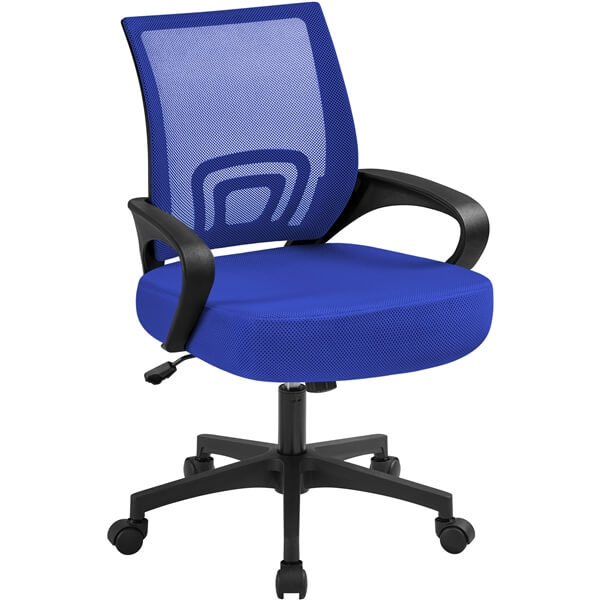 Yaheetech Mid-Back Mesh Office Chair
