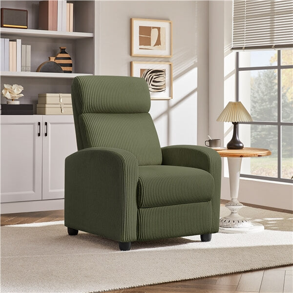 Yaheetech  Recliner Chair Corduroy Recliner Sofa