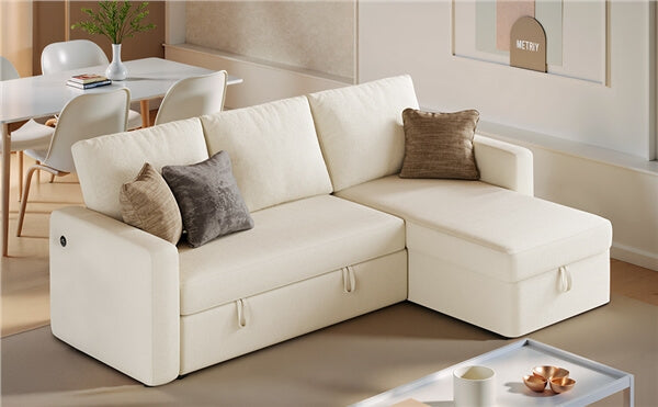 Yaheetech Sectional Sofa L-Shaped Sofa Couch Bed