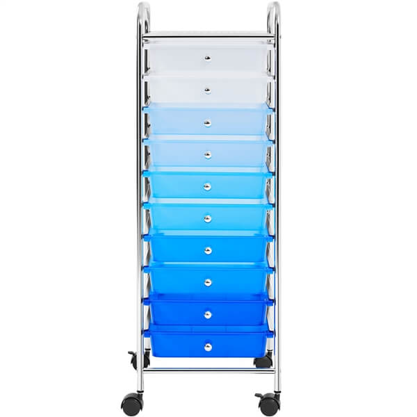 Yaheetech 10 Drawer Rolling Storage Cart
