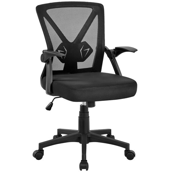 Yaheetech Computer Mesh Chair with Flip-up Arms Adjustable Height